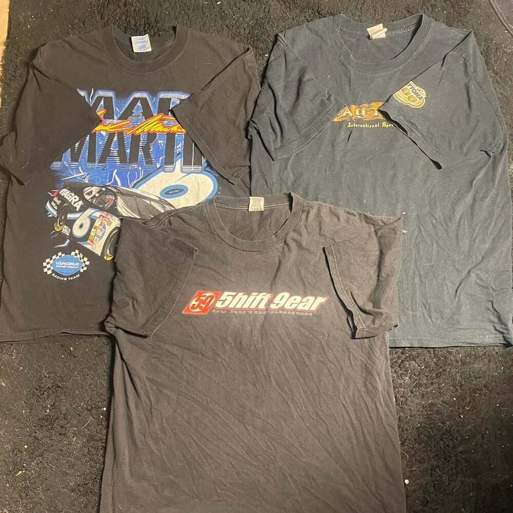 Vintage NASCAR Racing T-Shirt Bundle - Mark Martin & Daytona 500
